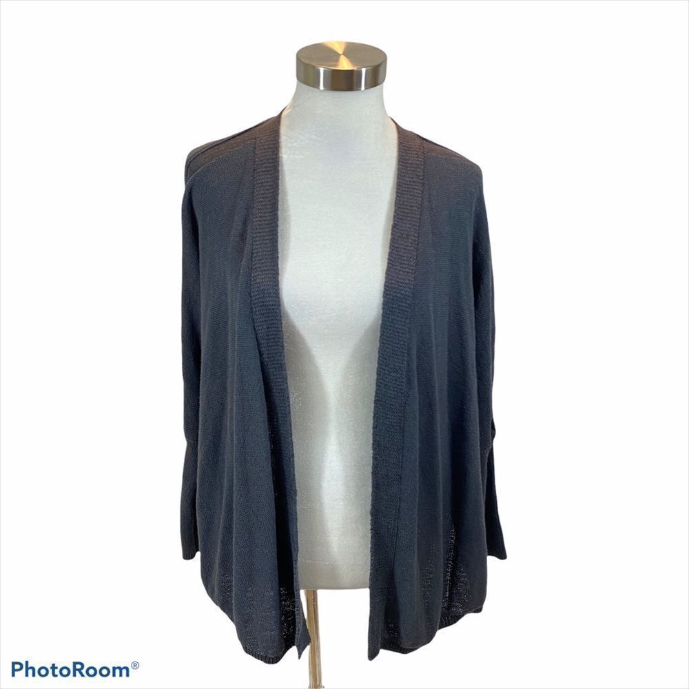 Lou & Grey Open‎ Front Cocoon Sweater Grey Large